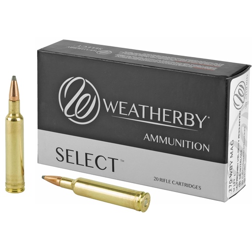 [H270130IL] Weatherby Select 270 Weatherby Magnum 130 Grain InterLock 20 Round Box 