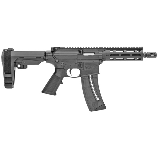 [13321] Smith & Wesson M&P 15-22 Pistol .22LR 8" Pistol Stabilizing Brace M-LOK Handguard Matte Black 25 Round