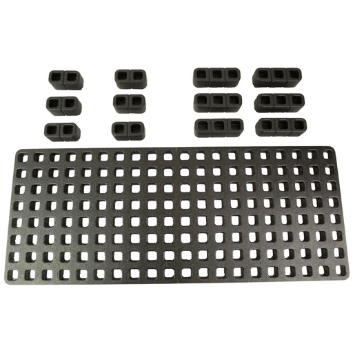 [MAG1456-BLK] Magpul Industries DAKA GRID Organizer Fits Pelican V700 Vault Black Includes (6) Tripple Blocks (6) Double Blocks and Replacement Base Foam 