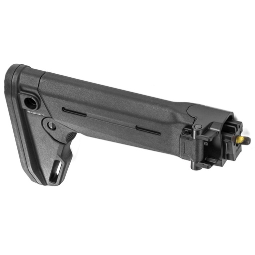 [MAG552-BLK] Magpul Industries Zhukov-S Stock Fits Yugoslavian Pattern AK Rifles Folding Stock Can be used with Optional Cheek Risers Adjustable Fits Length of Pull  Black 