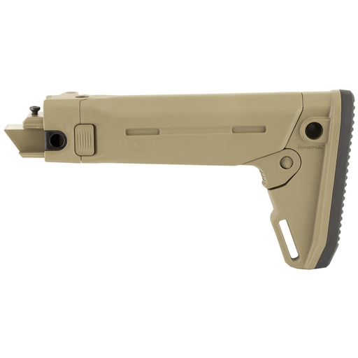 [MAG585-FDE] Magpul Industries Zhukov-S Stock Fits AK Rifles Except Yugo Pattern AKs or Norinco Type 56s/MAK90 Rifles 5-Position Length of Pull Rubber Butt Pad Flat Dark Earth 