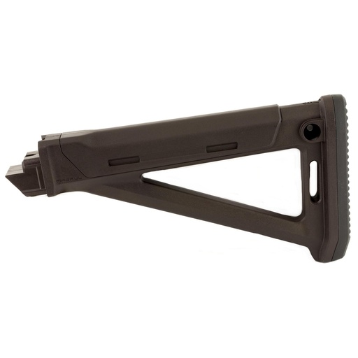 [MAG616-PLM] Magpul Industries MOE AK Stock Fits AK Variants Except Yugo Pattern or Norinco Type 56S/MAK90 Rifles Internal Storage Compartment Rubber Butt-Pad Rear Sling Mounts Plum 