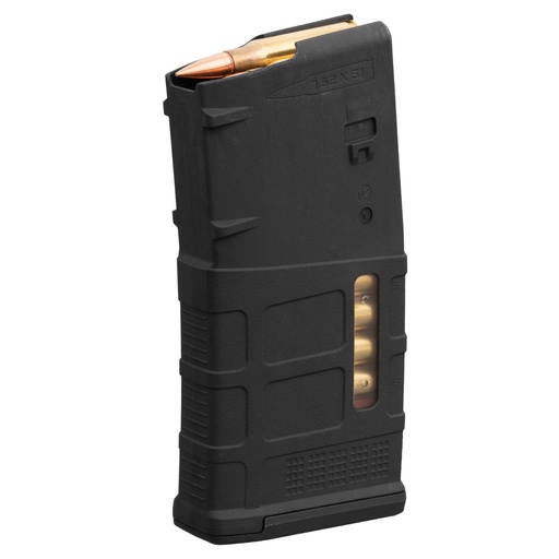 [MAG1429-BLK] Magpul Industries PMAG 20 LR/SR GEN M3 with Window 308 Winchester/762NATO 20Rds Fits DPMS/SR25/LaRue OBR Black 