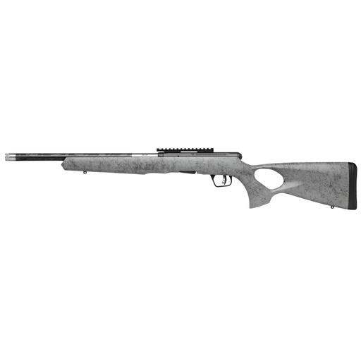 [70818] Savage B17 Timberlite 17HMR 18" Threaded Barrel Gray Matte Ambidextrous 10 Round