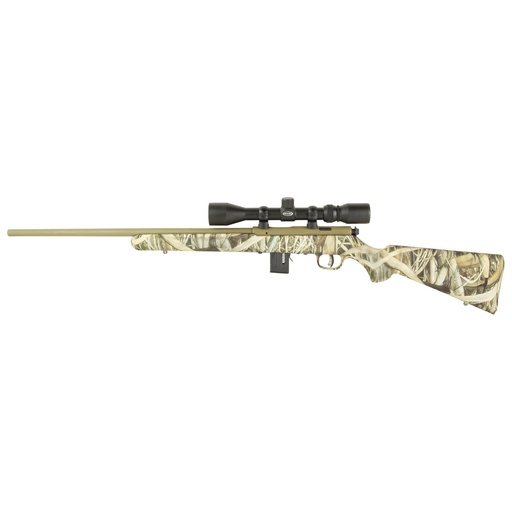 [90757] Savage 93 XP .22 WMR 21" Bolt Action Rifle Brush Camo 10 Round with 3-9x40mm Scope