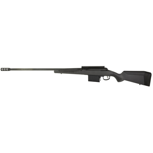 [57037] Savage 110 Long Range Hunter .338 Lapua 26" Muzzle Brake Matte Black Gray Synthetic Stock 5 Round