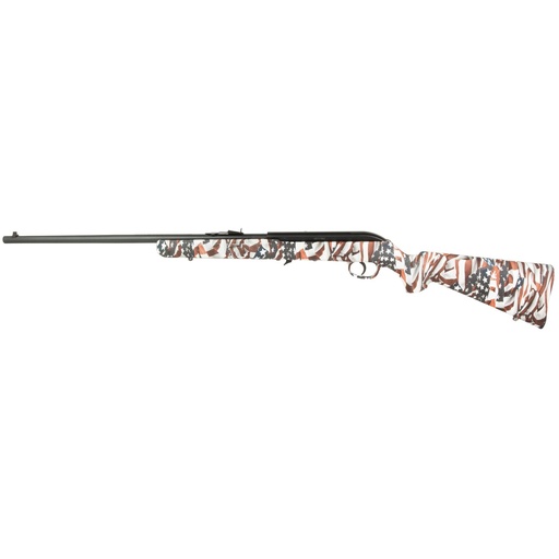 [40222] Savage 64F .22LR 21" Matte Finish Red/White/Blue Synthetic Stock 10 Round