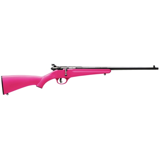 [13780] Savage Rascal .22LR 16.13" Pink Synthetic Stock, Adjustable Peep Sights, AccuTrigger