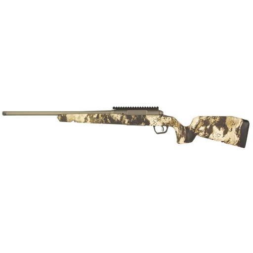 [32318] Savage Axis 2 Pro 6.5 Creedmoor 20" Threaded Barrel Cerakote Finish FDE Western Camo Synthetic Stock 4 Round