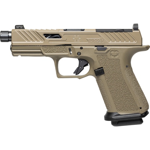 [SS-1022] Shadow Systems MR920 Elite 9MM 4.5" Threaded FDE OR 15 Round