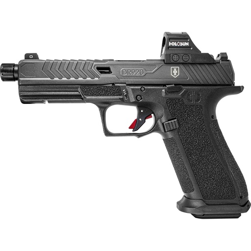 [SS-2075-H] Shadow Systems DR920 9MM 5" Spiral Threaded Barrel Holosun 507c Red Dot Black 17 Round