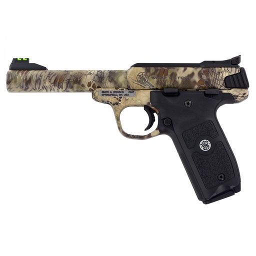 [10297] Smith & Wesson SW22 Victory .22LR 5.5" Stainless Steel Kryptek 10 Round