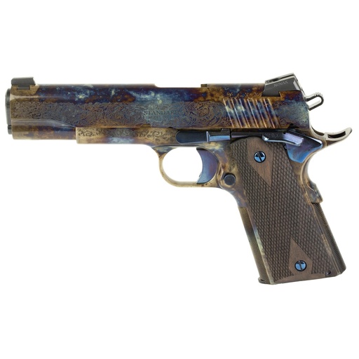 [1911CC1] Standard Manufacturing 1911 .45 ACP 5" Case Colored, Single Action, Metal Frame, High Profile Tactical Sights, 7 Round Capacity