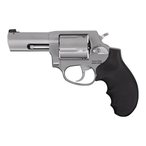 [2-60539NS] Taurus 605 .357 Magnum 3" Stainless Steel Double Action/Single Action Revolver with Night Sight and Hogue Rubber Grips, 5 Round Capacity
