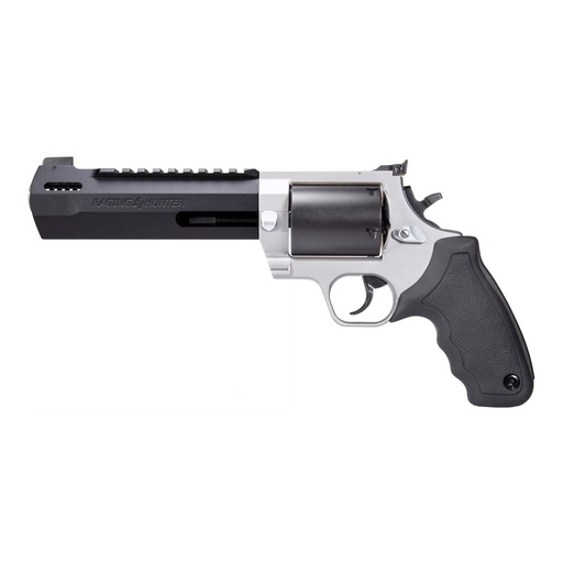 [2-500065RH] Taurus Raging Hunter .500 S&W 6.75" Barrel Black Barrel/Cylinder Silver Frame 5 Round