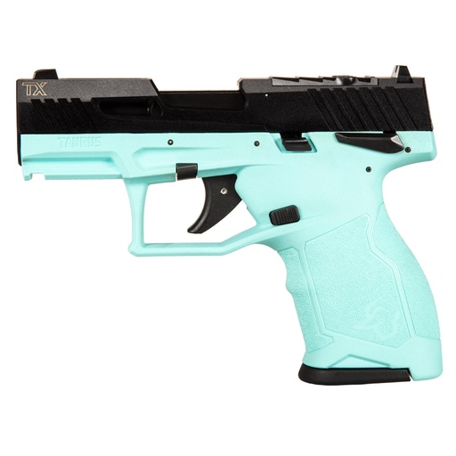 [1-TX22131C] Taurus TX22 .22 LR 3.6" Threaded Barrel Cyan Frame Black Slide 13 Round