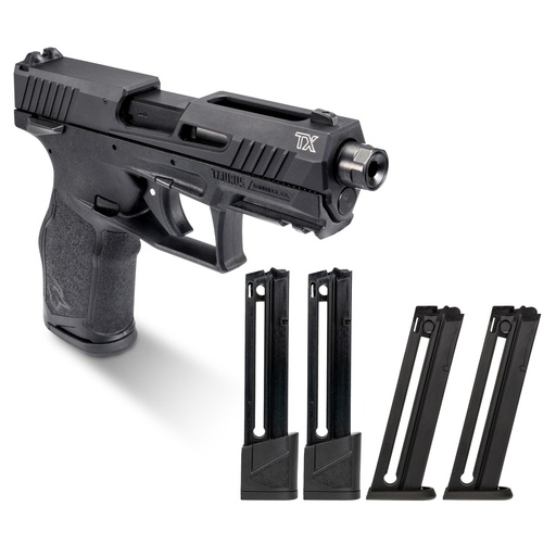 [1-2TX22141-5XMAG] Taurus TX22 .22 LR 4.6" Threaded Black 22 Round Capacity