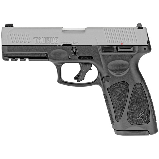 [1-G3B949] Taurus G3 9MM 4" Manual Safety Silver Slide Black Frame 17 Round