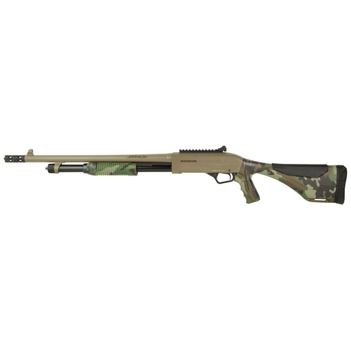 [512460395] Winchester SXP Extreme Defender 12GA 18" Camo/FDE Pistol Grip