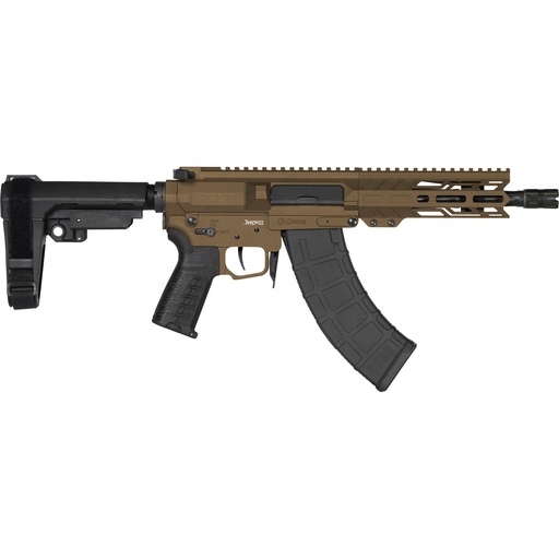 [76A950A-MB] CMMG Banshee MK47 7.62X39 8" Cerakote Midnight Bronze Pistol Stabilizing Brace 30 Round