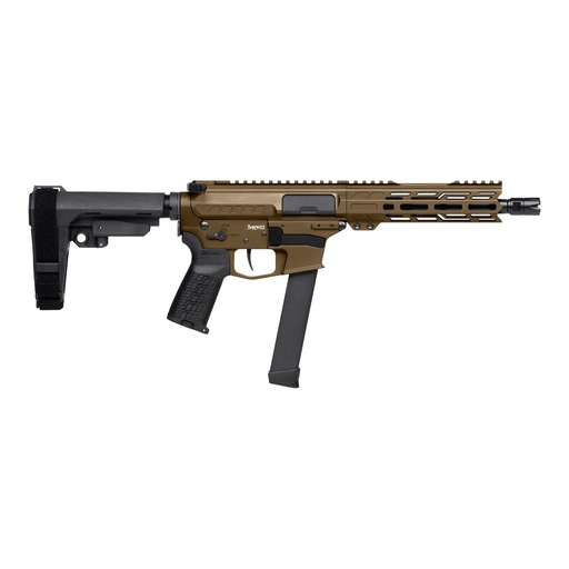 [99A520F-MB] CMMG Banshee 9MM 8" Barrel Midnight Bronze Pistol Stabilizing Brace 33 Round