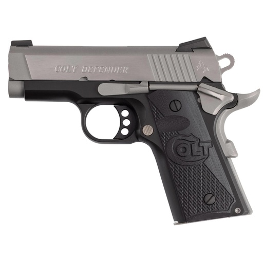 [O7800XE-TT] Colt Defender .45 ACP 3" G10 Grips Two-Tone Finish 7 Round