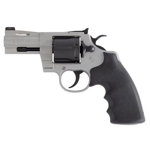 [PYTHON-TTM3NS] Colt Python .357 Magnum 3" Matte Stainless Steel Finish Hogue Grip 6 Round