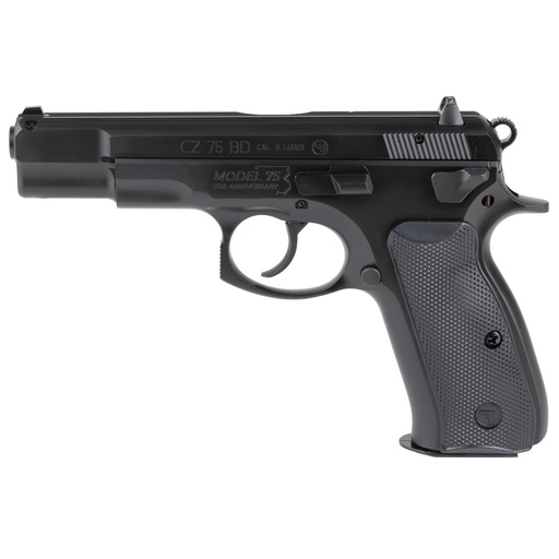 [91164] CZ 75BD 9MM 4.6" Black Decocker 16 Round