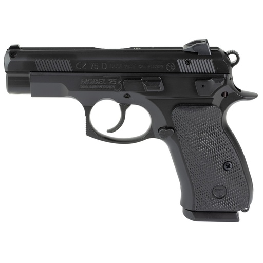 [91209] CZ 75D PCR 9MM 3.75" Black Compact, Decocker, 15 Round