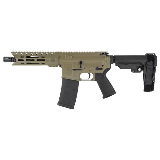 [DB1913K061] Diamondback Firearms DB15 Carbon 5.56 7" Threaded Barrel MLOK FDE SBA3 Brace 30 Round