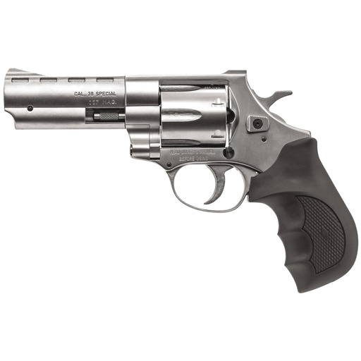 [770128] European American Armory Windicator .357 Magnum 4" Nickel Finish Rubber Grips 6 Round