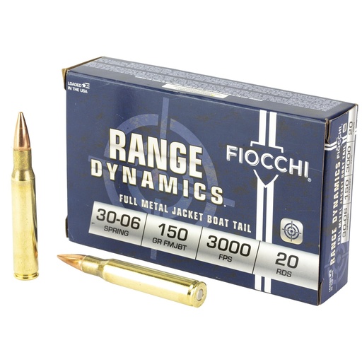 [3006AFOA] Fiocchi Ammunition Rifle 30-06 150 Grain FMJBT 20 Round Box