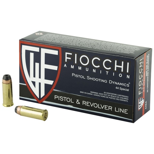 [44SA500] Fiocchi Ammunition Centerfire Pistol .44 Special 200 Grain XTP 50 Round Box