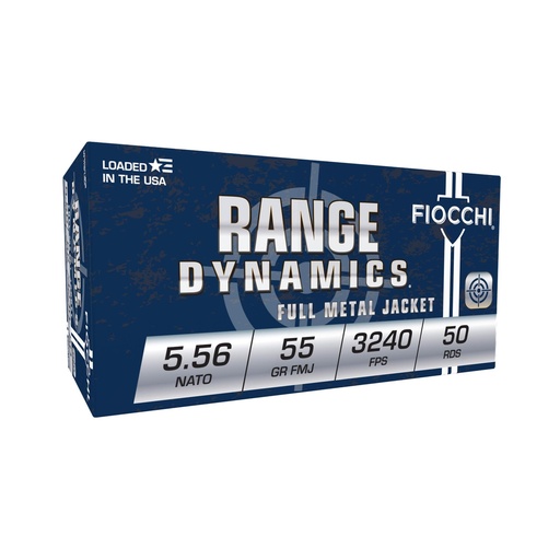 [556M193L] Fiocchi Ammunition Fiocchi Rifle 5.56 NATO 55 Grain FMJBT 50 Round Box