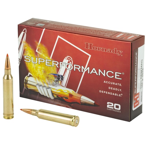 [80633] Hornady Superformance 7MM Remington Magnum 162 Grain SST 20 Round Box
