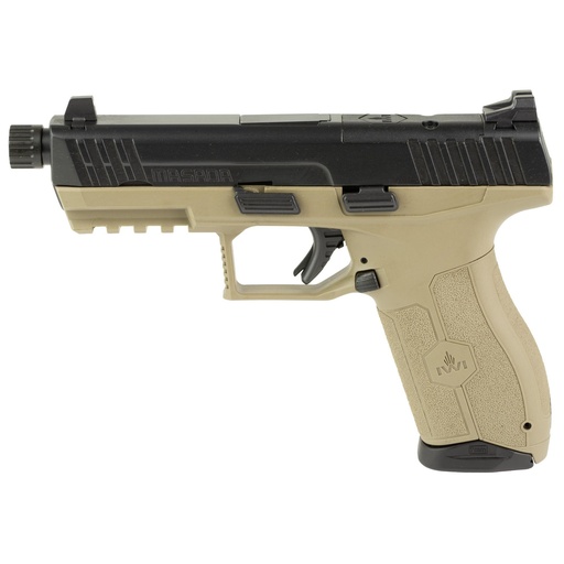 [M9ORP10TFD] IWI Masada 9MM 4.6" Threaded Optics Ready FDE 10 Round