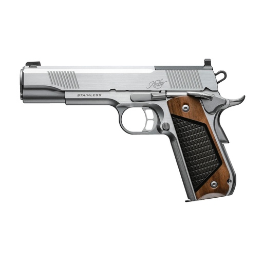 [3200401] Kimber America Next Gen 1911 9MM 5" Optics Ready Stainless Steel Black Walnut with G-10 Inlays 9 Round