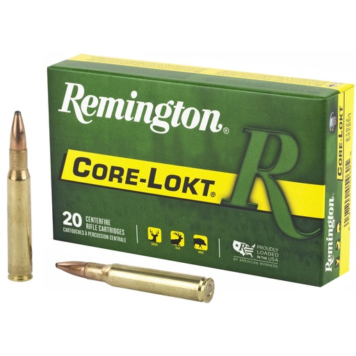 [27826] Remington Core Lokt 30-06 150 Grain Pointed Soft Point 20 Round Box
