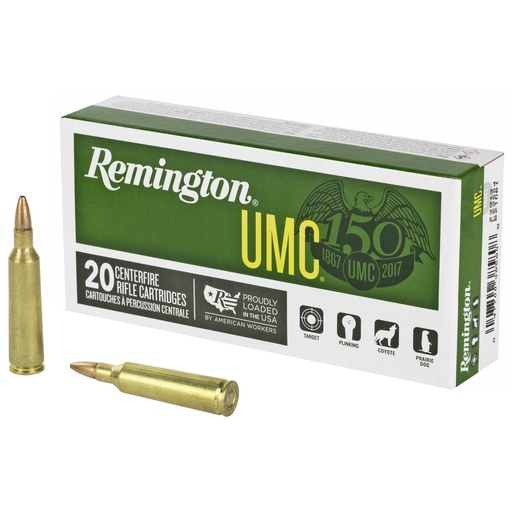 [23813] Remington UMC .22-250 50 Grain Hollow Point 20 Round Box