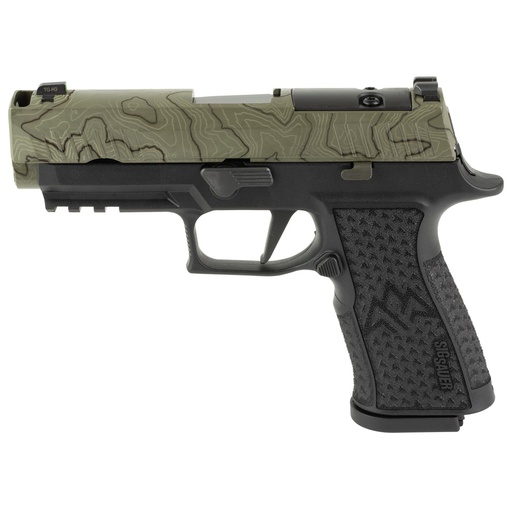 [320XCA-10-COMP-CW] Sig Sauer P320 XTEN Endure Comp 10MM 3.8" Barrel Optics Ready Moss Green Cerakote 15 Round