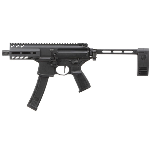 [PMPX-4B-9-35] Sig Sauer MPX K 9MM 4.5" Black Pistol Brace 35 Round