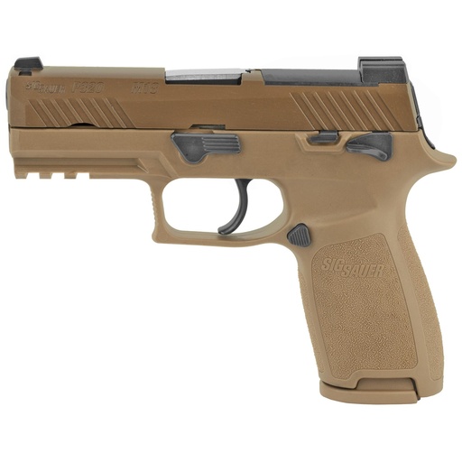 [320CA-9-M18-MS-CA] Sig Sauer P320 M18 9MM 3.9" Optics Ready Coyote Tan 10 Round California Compliant