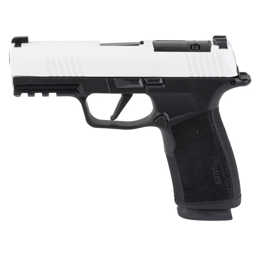 [365XCA-9-TWXR3-TP] Sig Sauer P365 XMacro 9MM 3.7" OR Cerakote White Slide Black Frame 17 Round