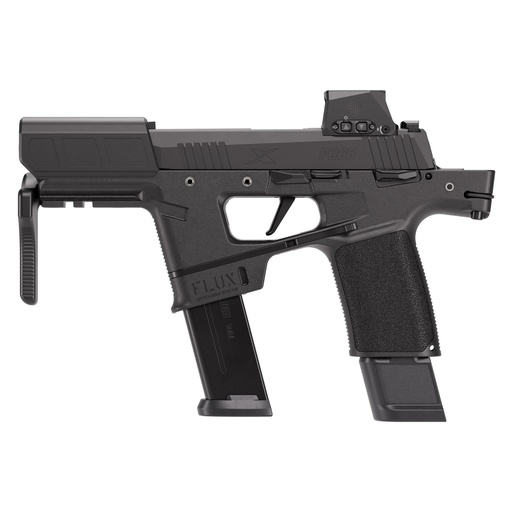 [365FLUX-9-BXR3-RXSL-TACKIT] Sig Sauer P365 Flux 9MM 6" Barrel Nitron Finish Black Romeo-X Compact Red Dot 25 Round Kit