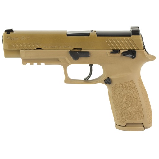 [M17-9-CSS-MS-10] Sig Sauer P320 M17 9MM 4.7" Coyote Tan Optics Ready 10 Round