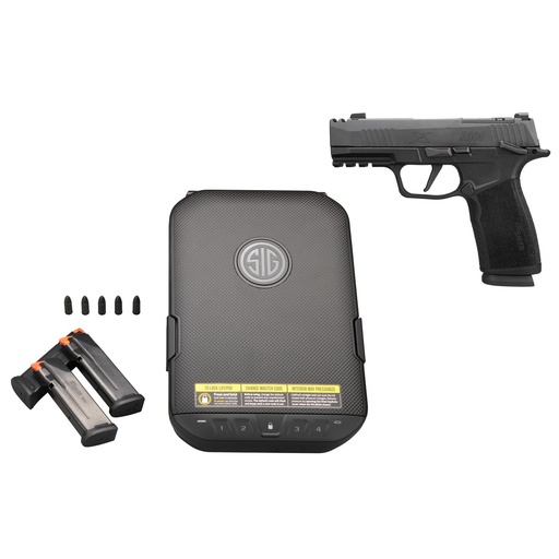 [365XCA-9-MS-VKIT-10] Sig Sauer P365 XMacro 9MM 3.7" Sub-Compact Nitron Black X-Series Grip Manual Safety XRAY3 Sights 10 Round