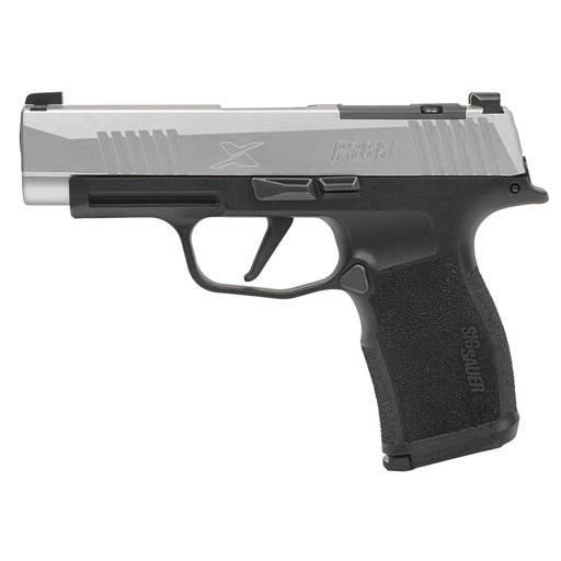 [365XL-9-TXR3P] Sig Sauer P365XL 9MM 3.7" Optics Ready Black Frame Silver Slide 12 Round