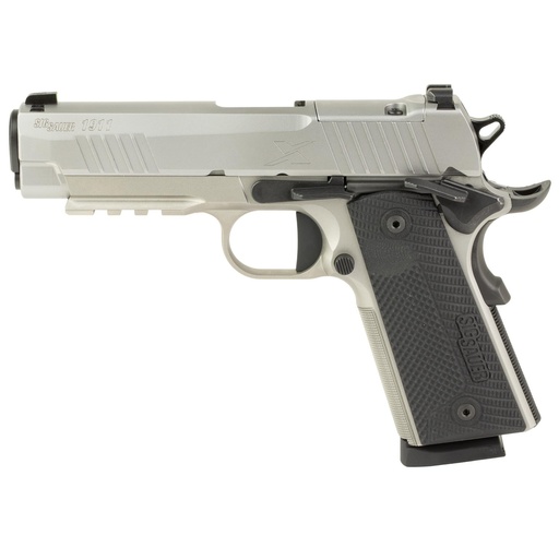 [1911XCA-45-SS] Sig Sauer 1911 X Carry .45 ACP 4.2" Optics Ready Stainless Steel G10 Grips 8 Round