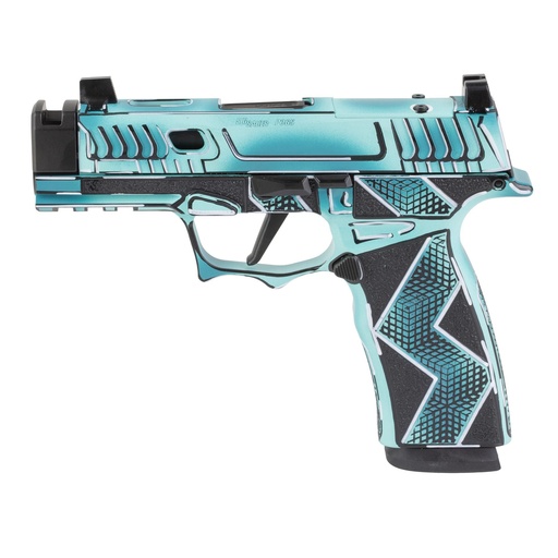 [300-258-0421-64] Sig Sauer XMacro 9MM 3.1" Barrel Optics Ready Cerakote Finish Dayglow Blue 17 Round
