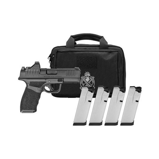 [HCP9379BOSP-15-PAC] Springfield Hellcat Pro 9MM 3.7" Striker Fired Pistol with Tritium Sights and Viridian Green Dot, Black, 15 Round Capacity